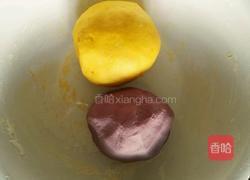 紫薯南瓜开花馒头的做法图解3