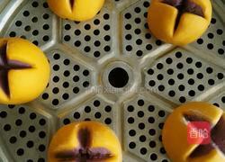 紫薯南瓜开花馒头的做法图解12