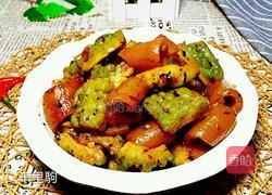 豉香猪皮焖苦瓜的做法图解12