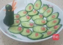 孔雀开屏（青瓜)的做法图解3