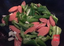 青椒火腿的做法图解4