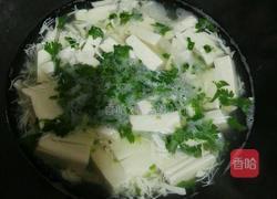 蟹肉荠菜豆腐汤的做法图解6