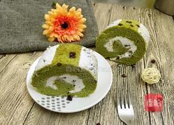 抹茶红豆蛋糕卷的做法图解11