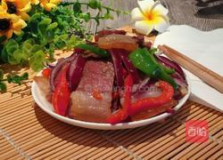 熏肉炒大蒜的做法图解6