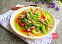 家常丝瓜炒肉的做法图解11