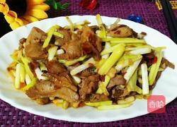 韭黄炒鸭肉的做法图解16