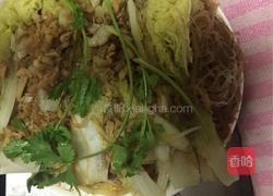 娃娃菜蒸粉丝的做法图解4