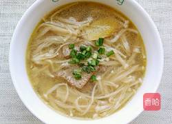 金针菇猪肝汤的做法图解7