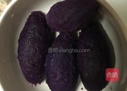 燕麦紫薯果的做法图解1
