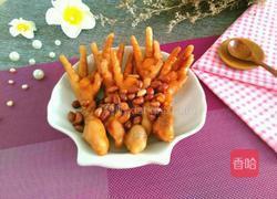 花生炖鸡脚的做法图解13