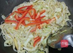 粉絲炒包菜的做法圖解10