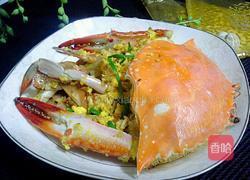 蛋黄炒蟹的做法图解7