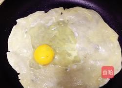 培根肉松手抓饼的做法图解2