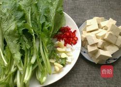 小白菜烧豆腐的做法图解1