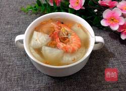 桂花萝卜虾汤的做法图解8