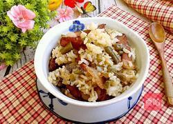 腊肉豆角焖饭的做法图解14