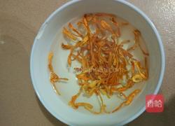 虫草花椰子老鸡汤的做法图解2
