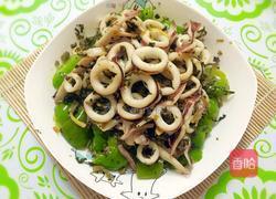 鱿鱼炒咸菜的做法图解8