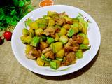 鸡腿肉炒笋瓜的做法[图]