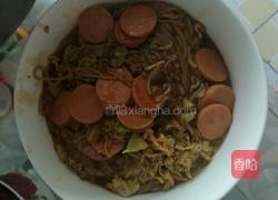 火腿肠炒冷面的做法图解7