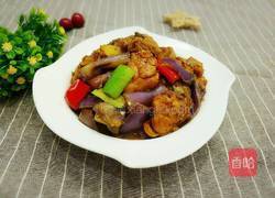 茄子烧鸡的做法图解14