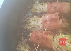煎培根卷金针菇的做法图解3