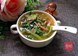 青菜榨菜肉丝汤的做法图解8