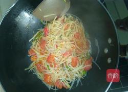 土豆丝炒西红柿的做法图解8