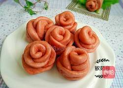 彩色玫瑰花馒头的做法图解17