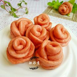 彩色玫瑰花馒头的做法[图]