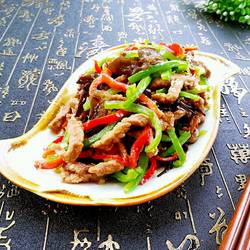 肉丝炒青椒的做法[图]