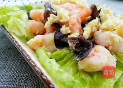 木耳虾仁炒蛋的做法图解9