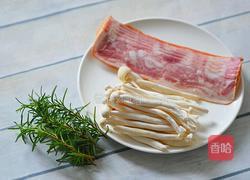 海鲜菇培根卷的做法图解1