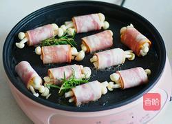 海鲜菇培根卷的做法图解5