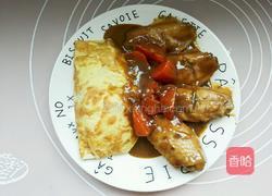 奶香鸡翅咖喱蛋包饭的做法图解11