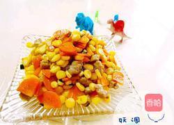 玉米肉丁炒红萝卜的做法图解9