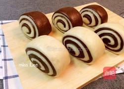 刀切奶香双色馒头的做法图解13