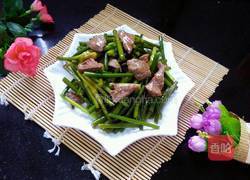 蒜苔炒猪肝的做法图解9