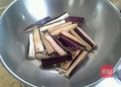 炒茄条的做法图解2