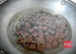 香菜猪血汤的做法图解4