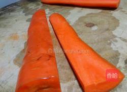 红萝卜最简单的雕花的做法图解3