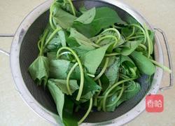 上汤番薯叶的做法图解2