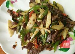 香辣高笋炒腊牛肉的做法图解7