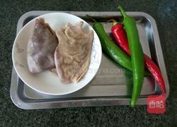 青椒炒肚丝的做法图解1