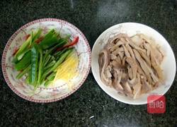 青椒炒肚丝的做法图解2