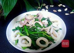 韭菜炒墨鱼仔的做法图解7