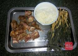 咸骨菜干粥的做法图解1