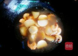 白萝卜炖虾的做法图解5