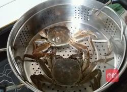 清蒸小螃蟹的做法图解3