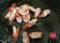 腊肠炒荷兰豆的做法图解3